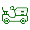 Top of the Line Equipment icon of tractor lawnmower
